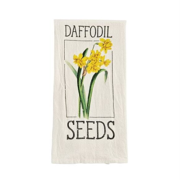 Mud Pie Kitchen Mud Pie Daffodil Seed Packet Flour Sack Kitchen